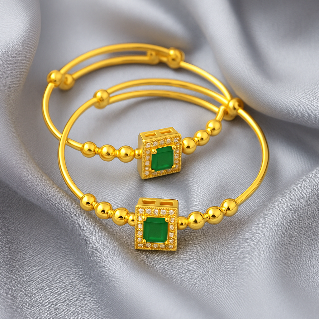 Aurora Gleam Bangle Set
